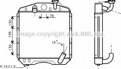 AVA QUALITY COOLING me2112 -  Радиатор, охлаждение двигателя